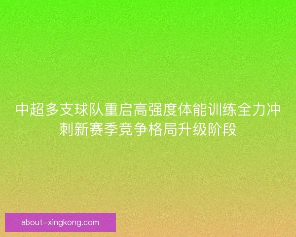 中超多支球队重启高强度体能训练全力冲刺新赛季竞争格局升级阶段